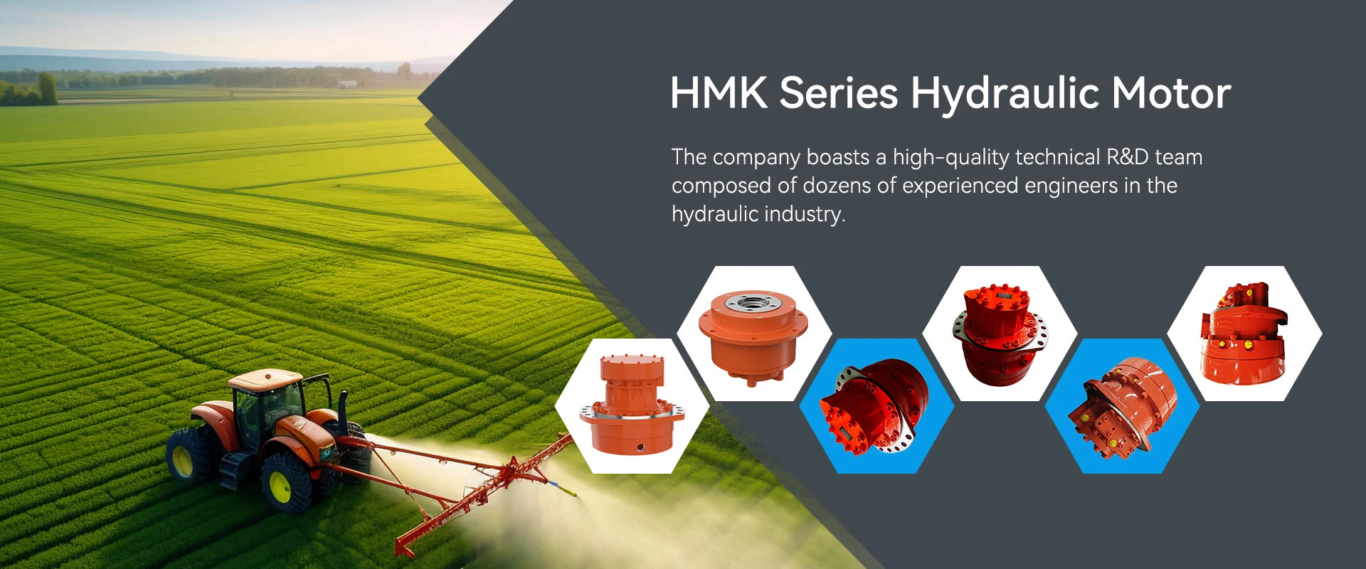 Motor hidráulico de la serie HMK de China